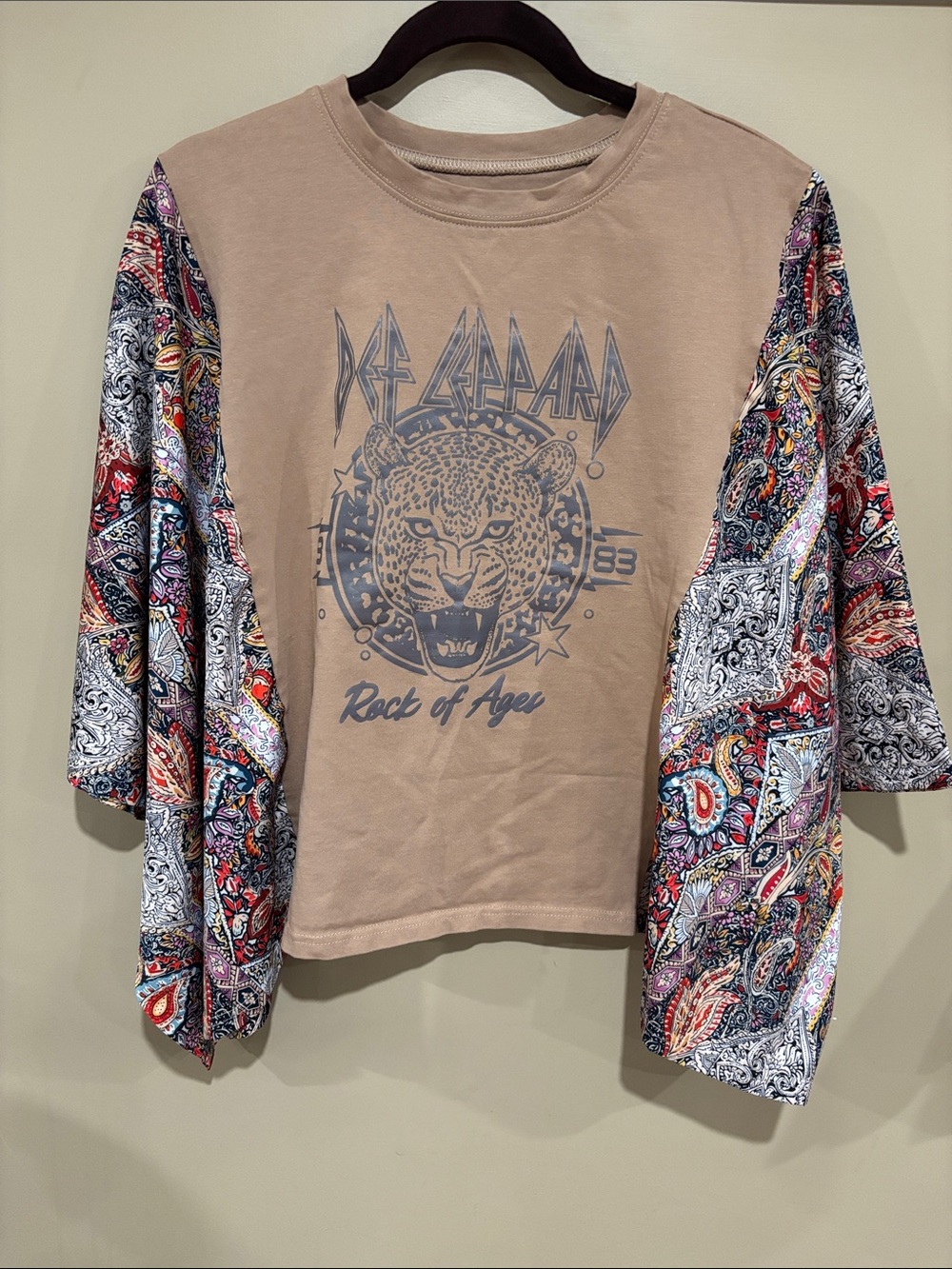 OS Def Leppard custom band tee
